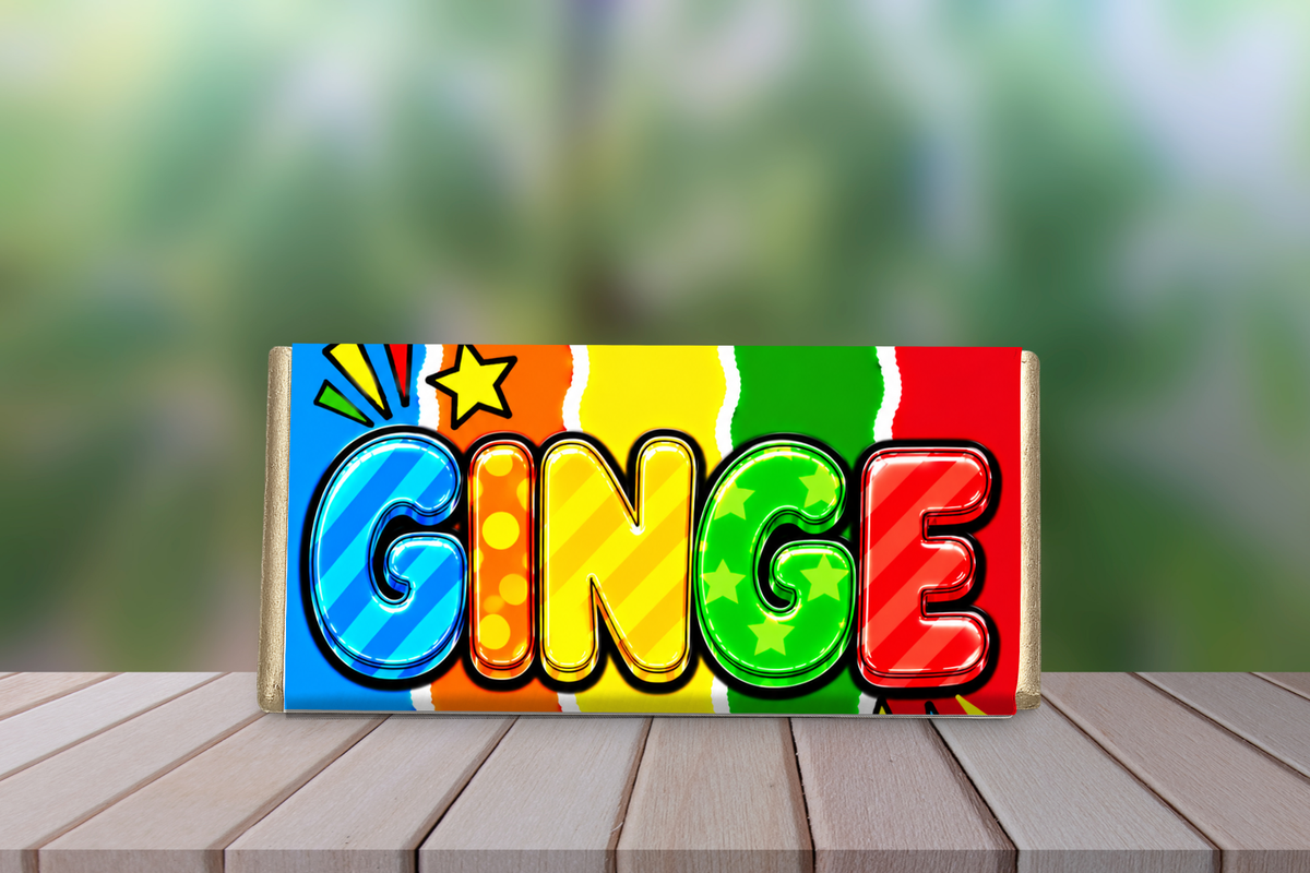 Ginge – Funny Galaxy Chocolate Bar Gift