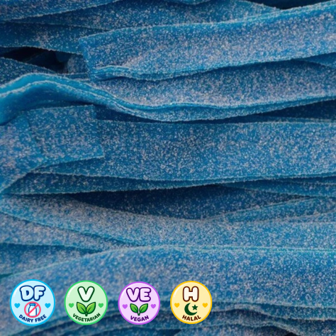 Blue Raspberry Fizzy Sour Belts