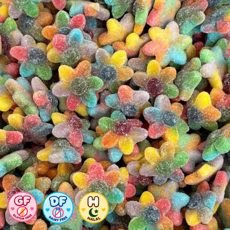 Fizzy Rainbow Flowers