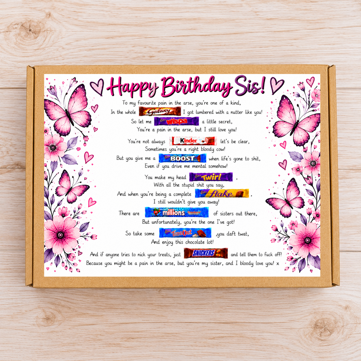Happy Birthday Sis Chocolate Gift Box