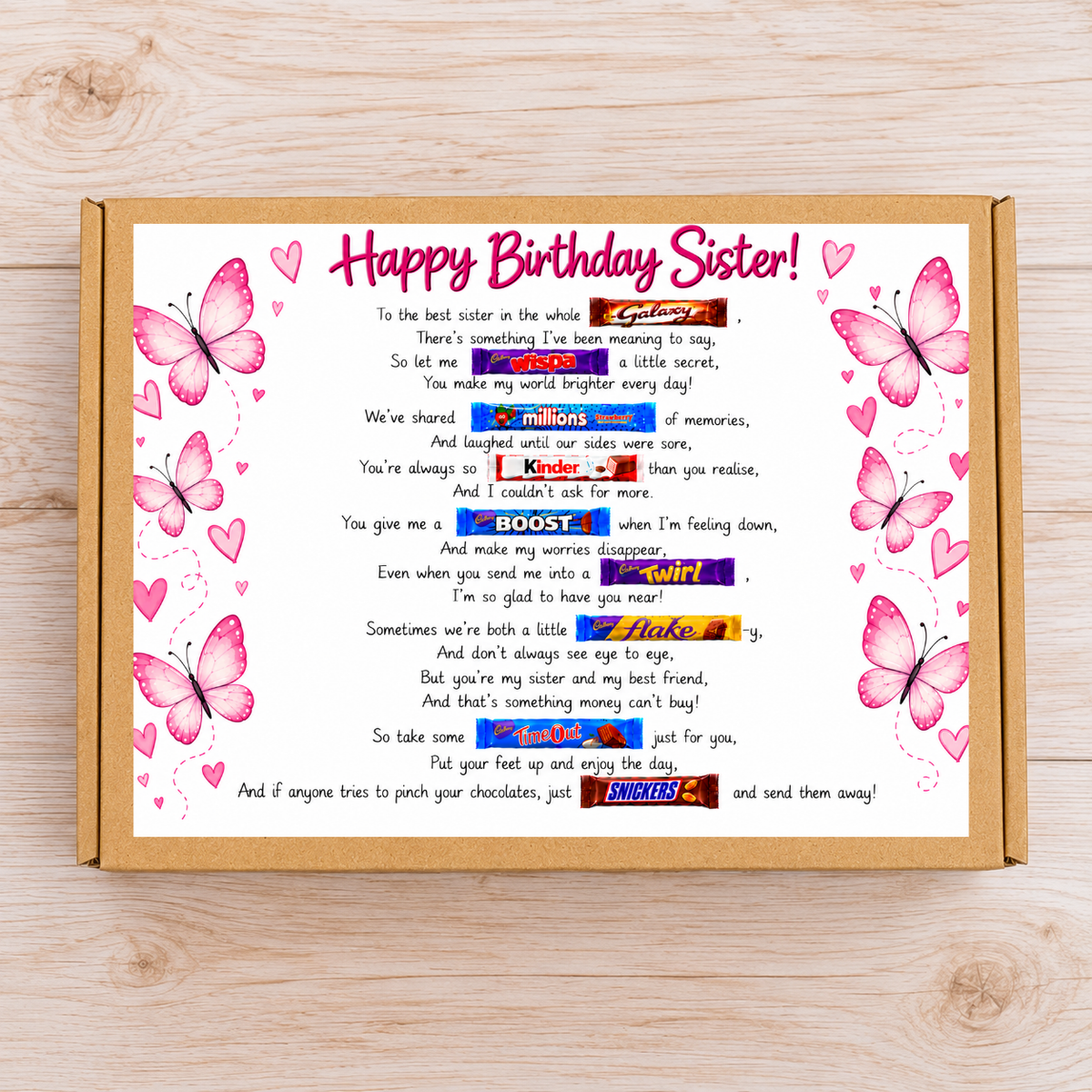 Happy Birthday Sister Chocolate Gift Box