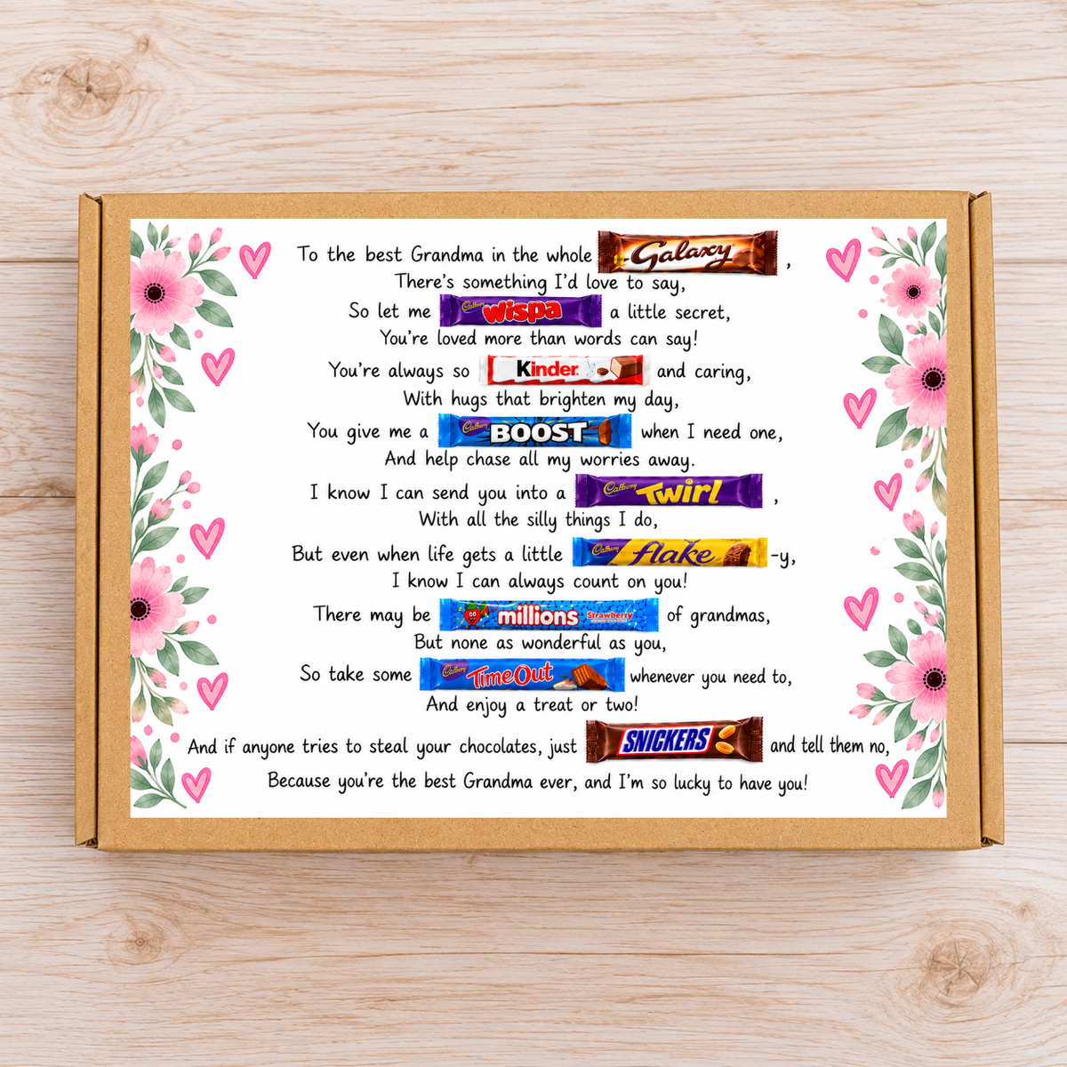 To My Wonderful Grandma Chocolate Gift Box