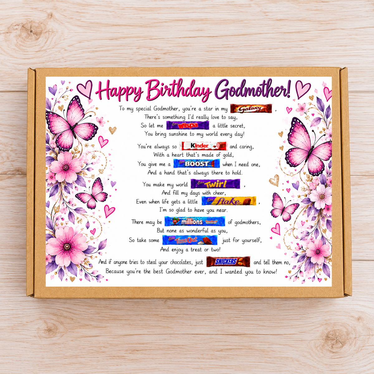 Happy Birthday Godmother Chocolate Gift Box