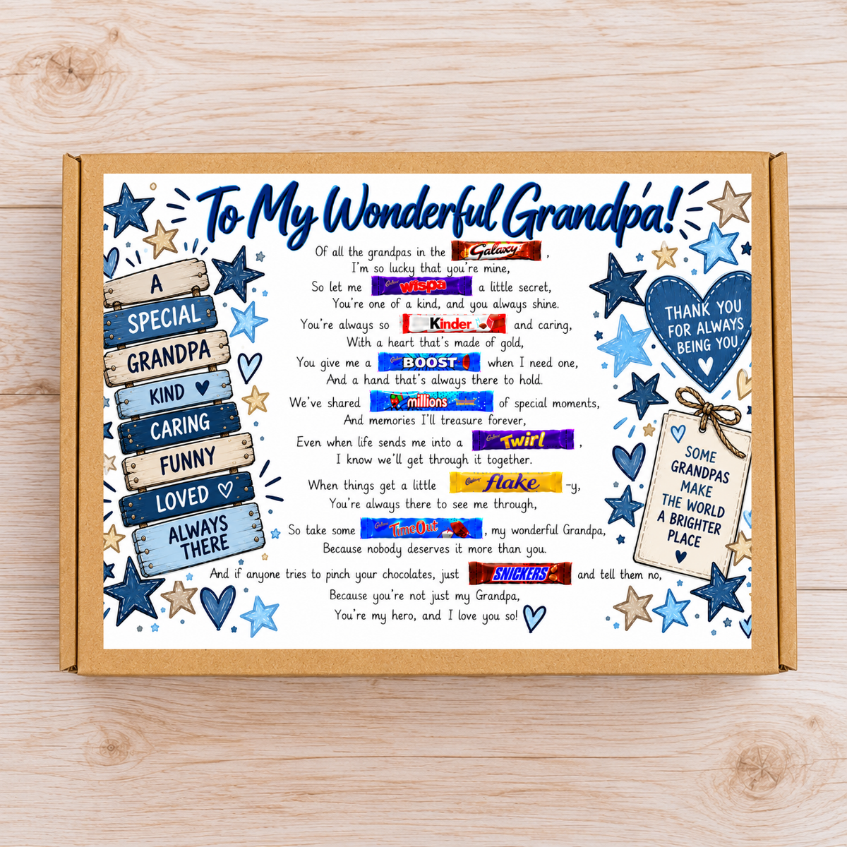 Grandpa Chocolate Verse Gift Box