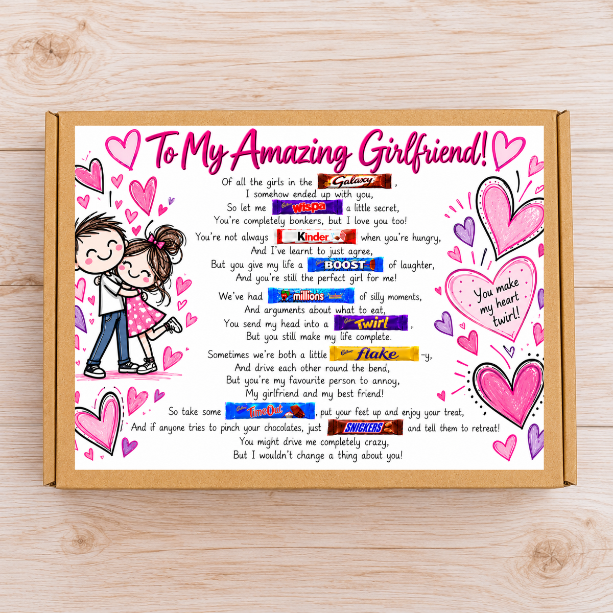 To My Amazing Girlfriend Chocolate Gift Box