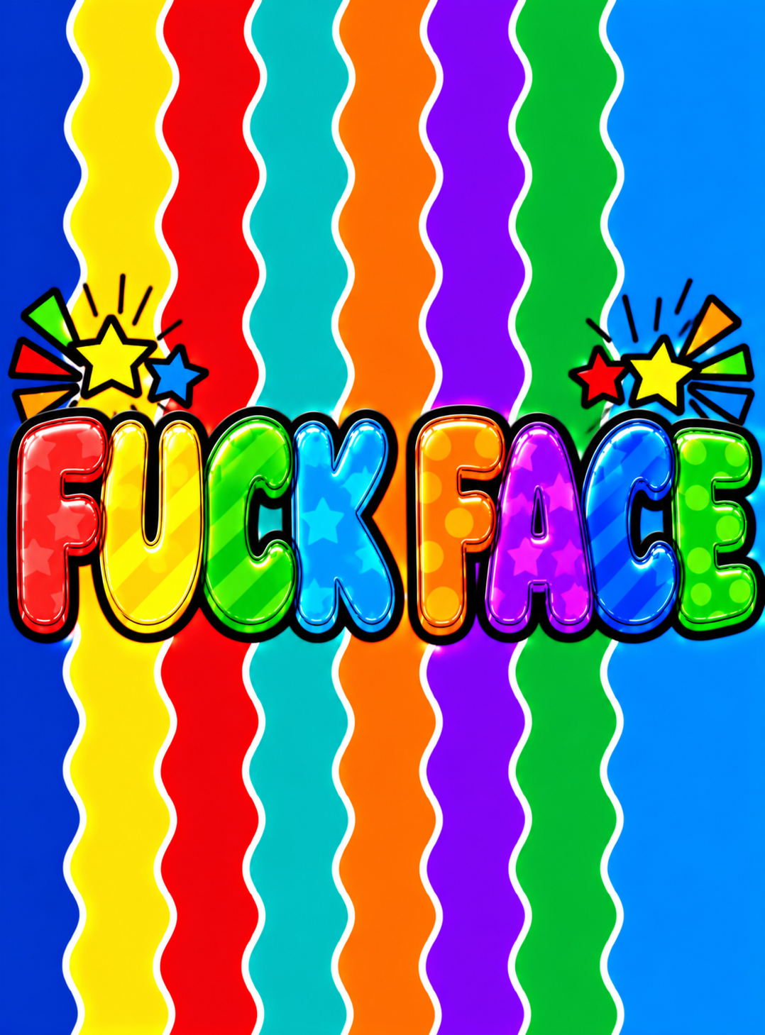 Fuck Face – Funny Rude Galaxy Chocolate Bar Gift