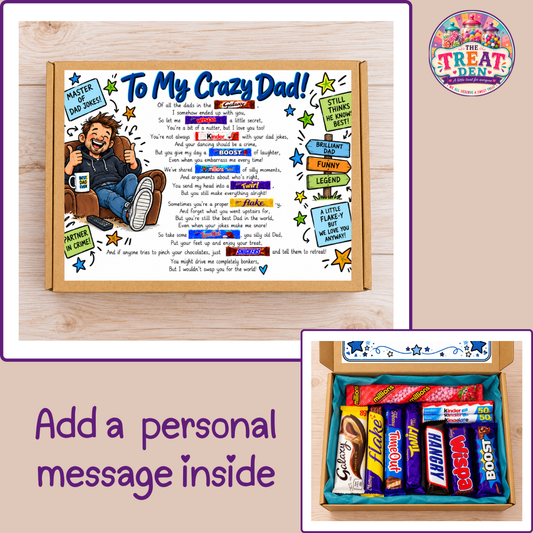 Funny Dad Chocolate Verse Gift Box