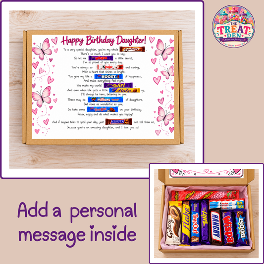 Happy Birthday To My Daughter Chocolate Verse Gift Box