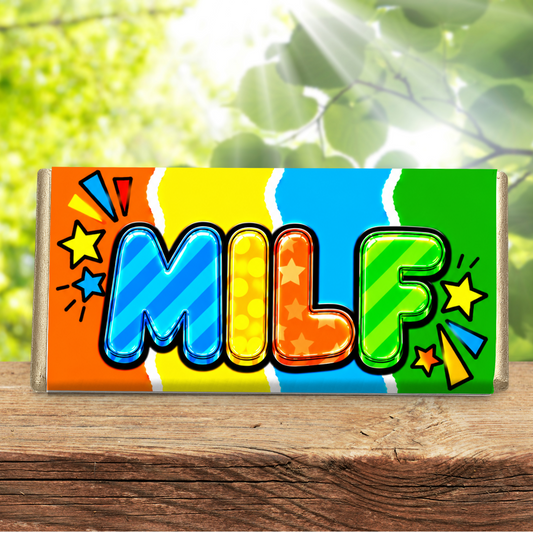 MILF – Funny Rude Galaxy Chocolate Bar Gift