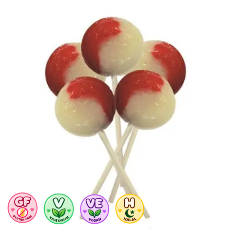Strawberry & Cream Mega Lollies