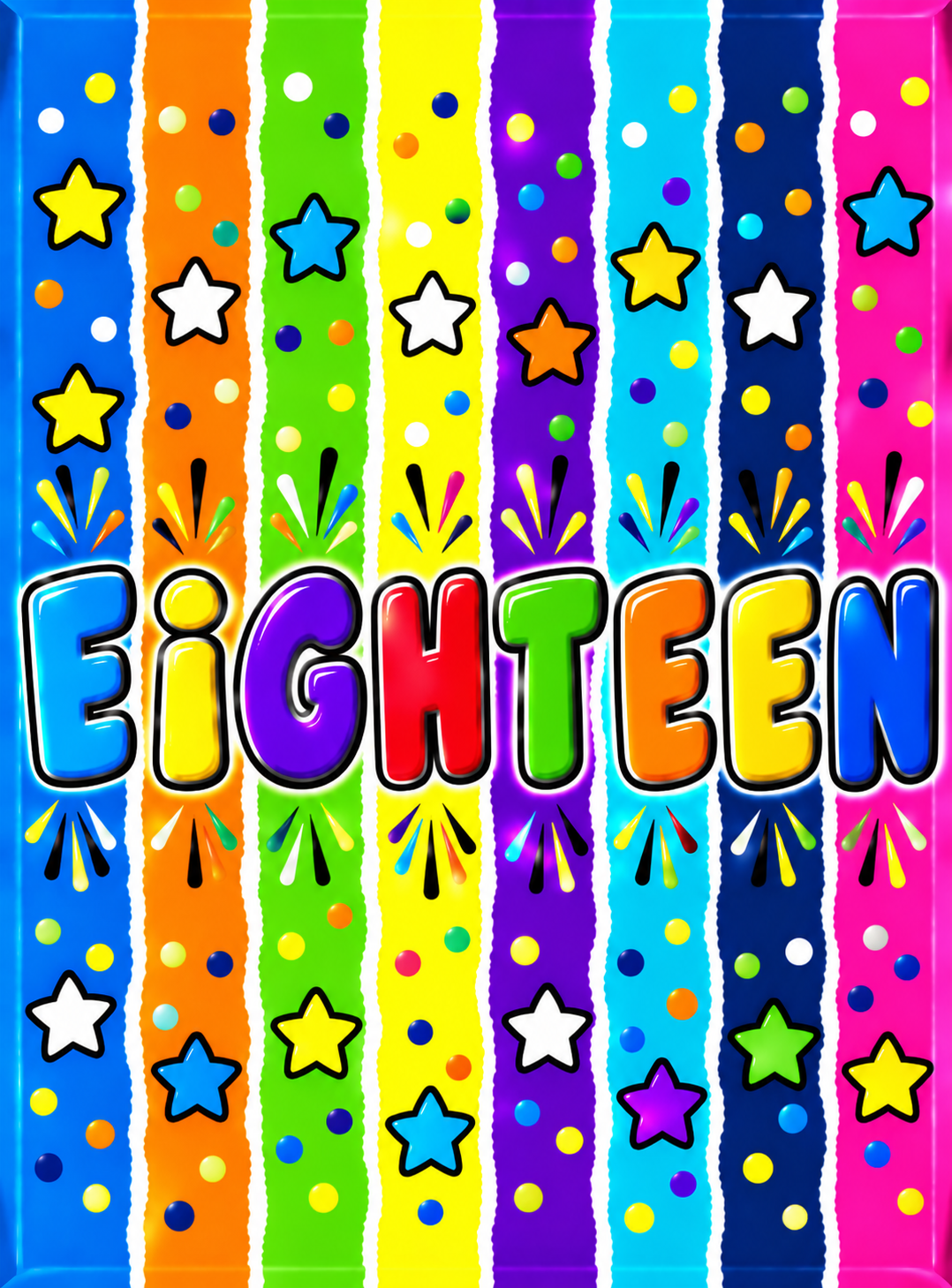 18th Birthday Galaxy Chocolate Bar – EIGHTEEN