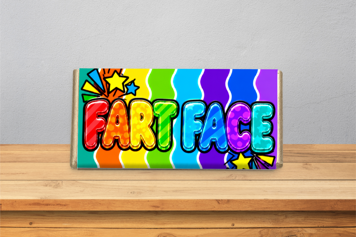 Fart Face – Funny Rude Galaxy Chocolate Bar Gift