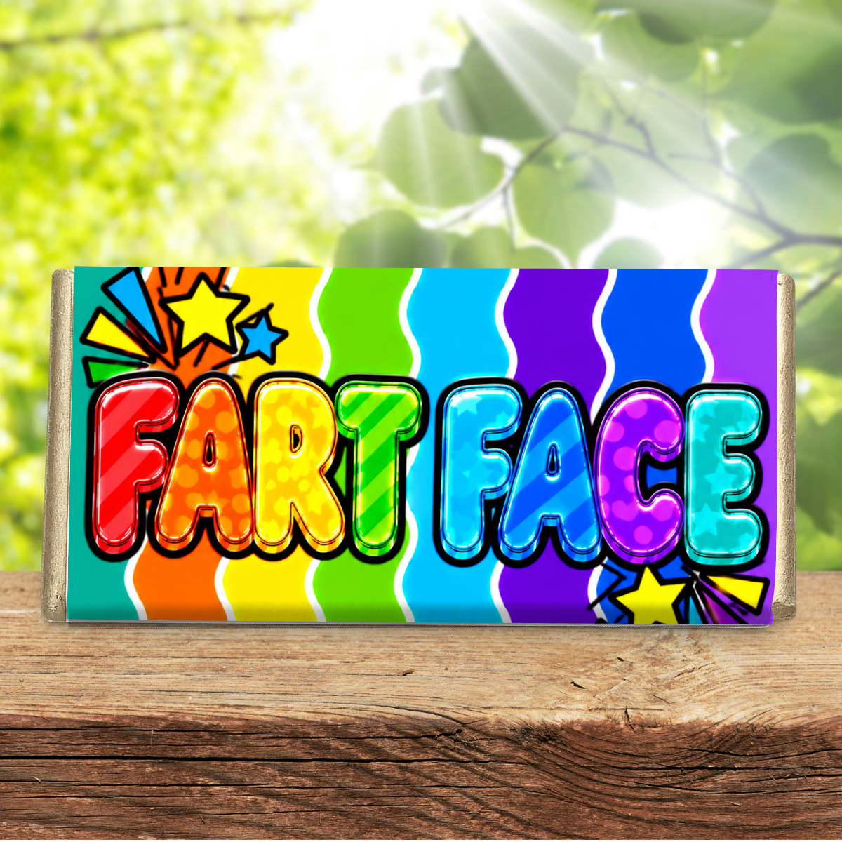 Fart Face – Funny Rude Galaxy Chocolate Bar Gift