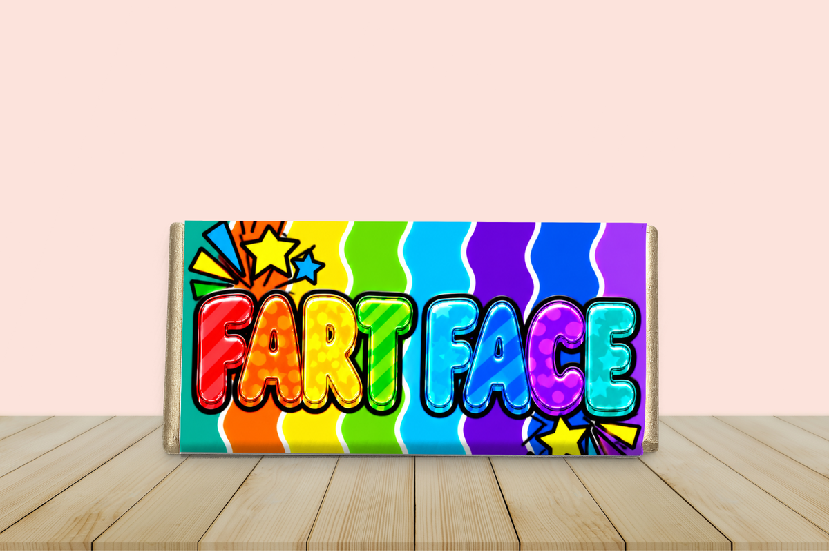 Fart Face – Funny Rude Galaxy Chocolate Bar Gift