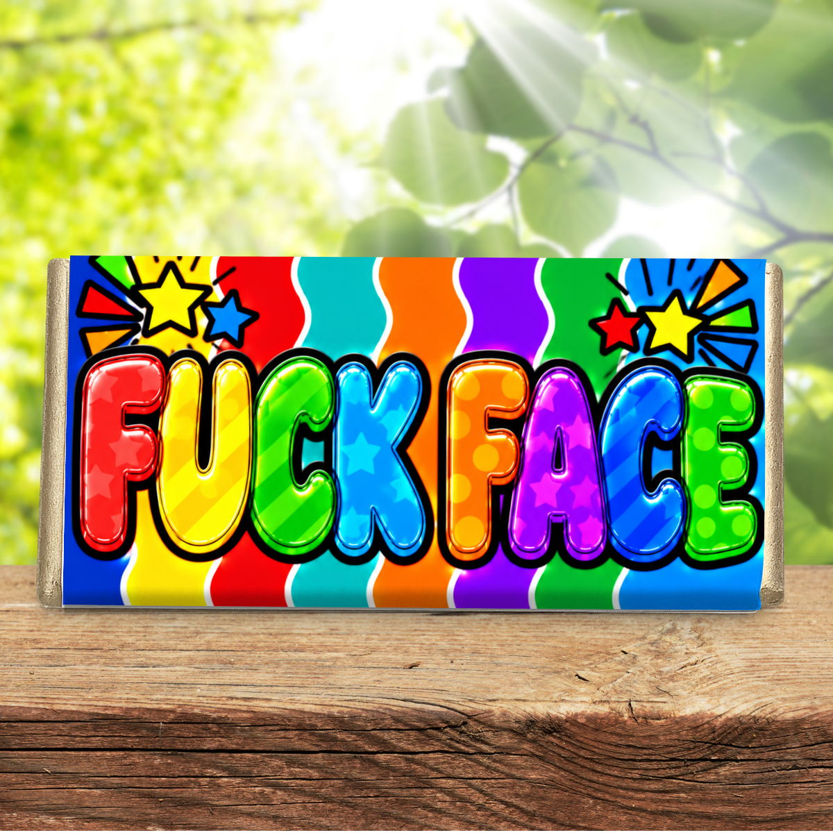 Fuck Face – Funny Rude Galaxy Chocolate Bar Gift
