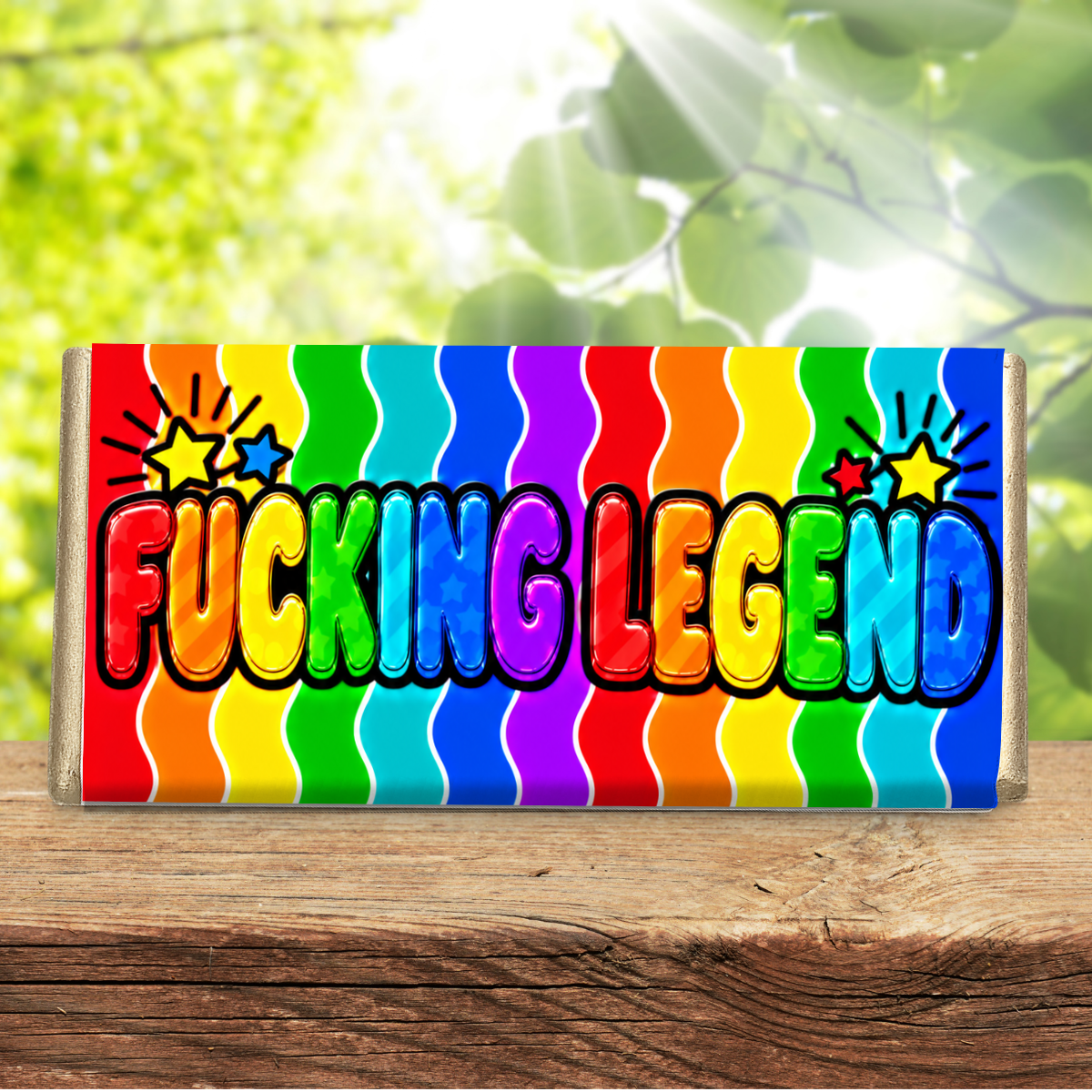 Fucking Legend – Funny Rude Galaxy Chocolate Bar Gift