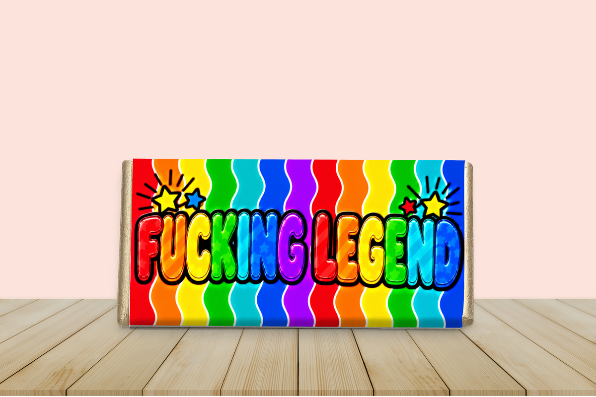 Fucking Legend – Funny Rude Galaxy Chocolate Bar Gift