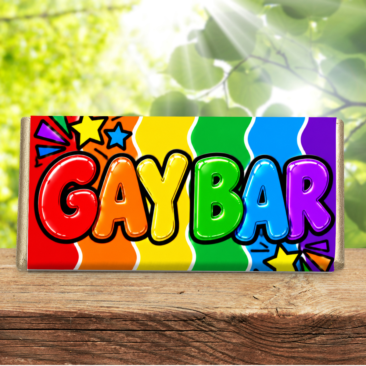 Gay Bar – Funny Novelty Galaxy Chocolate Bar Gift