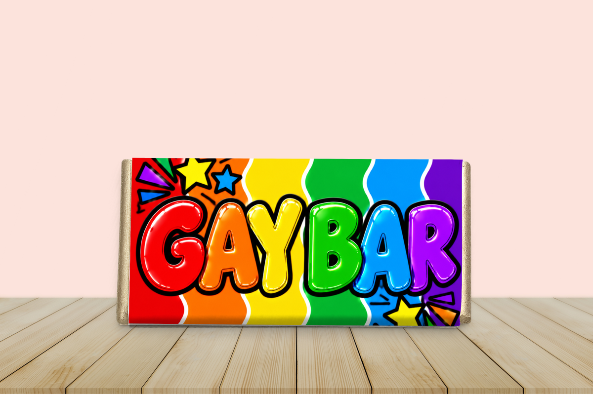 Gay Bar – Funny Novelty Galaxy Chocolate Bar Gift