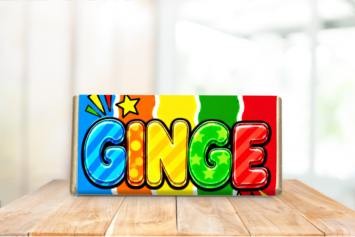 Ginge – Funny Galaxy Chocolate Bar Gift