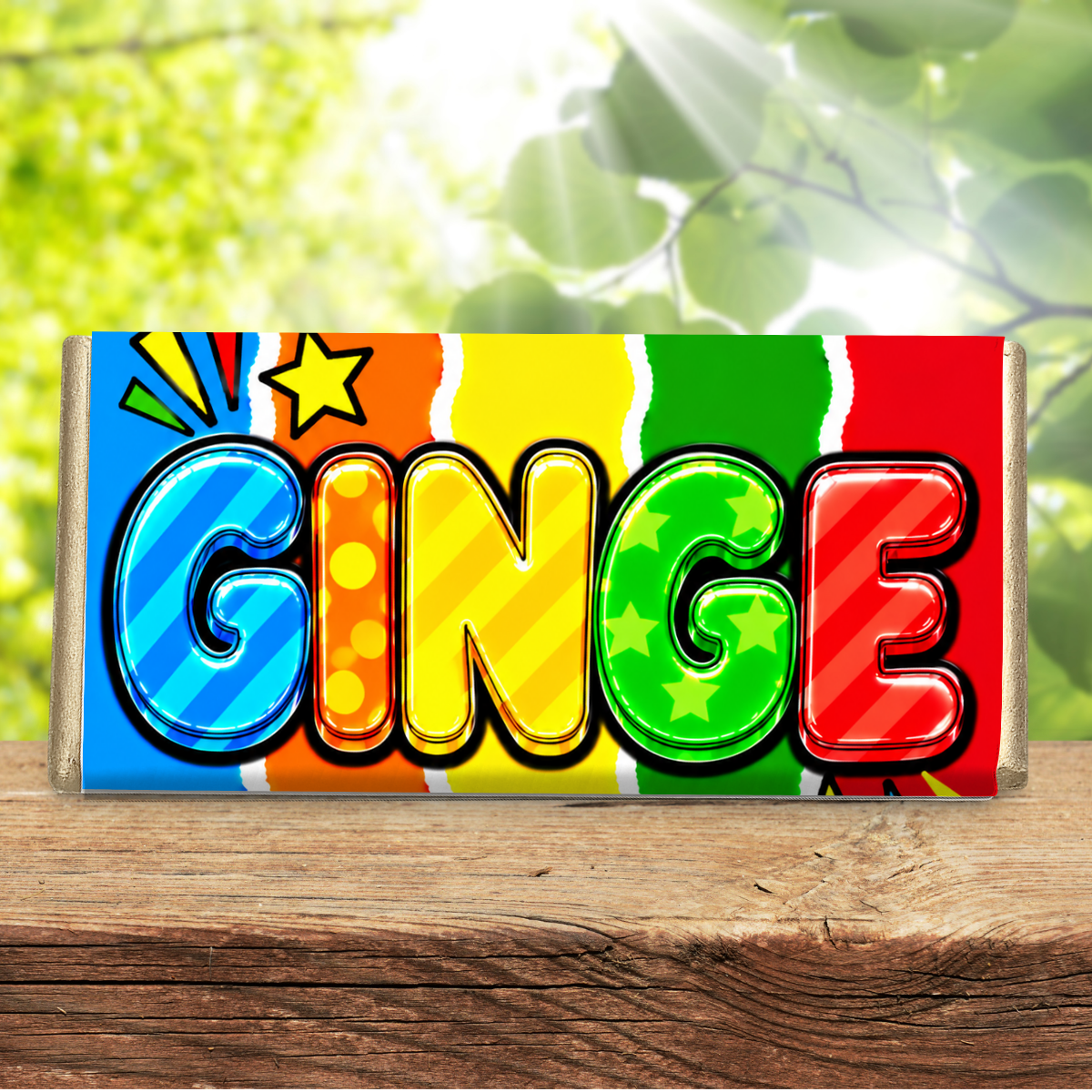 Ginge – Funny Galaxy Chocolate Bar Gift