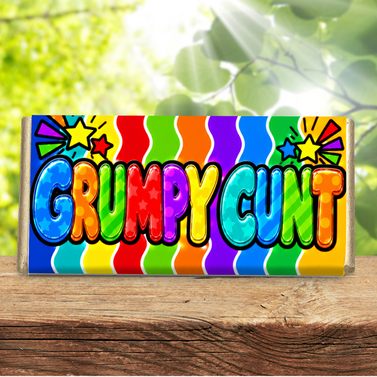 Grumpy Cunt – Funny Rude Galaxy Chocolate Bar Gift