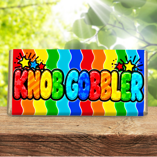 Knob Gobbler – Funny Rude Galaxy Chocolate Bar Gift