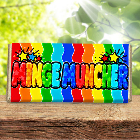Minge Muncher – Funny Rude Galaxy Chocolate Bar Gift