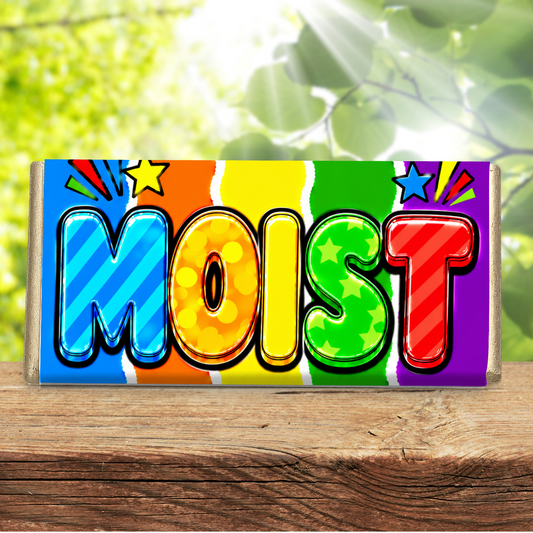 Moist – Funny Rude Galaxy Chocolate Bar Gift