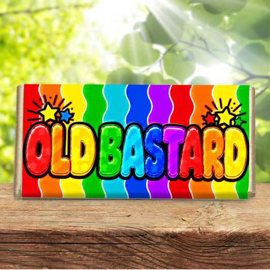 Old Bastard – Funny Rude Galaxy Chocolate Bar Gift