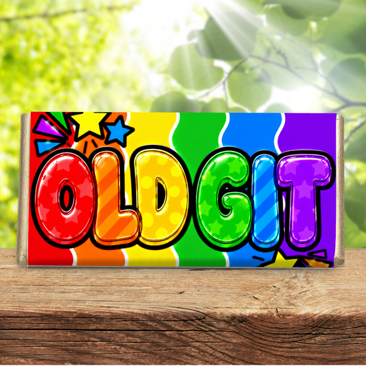 Old Git – Funny Galaxy Chocolate Bar Gift