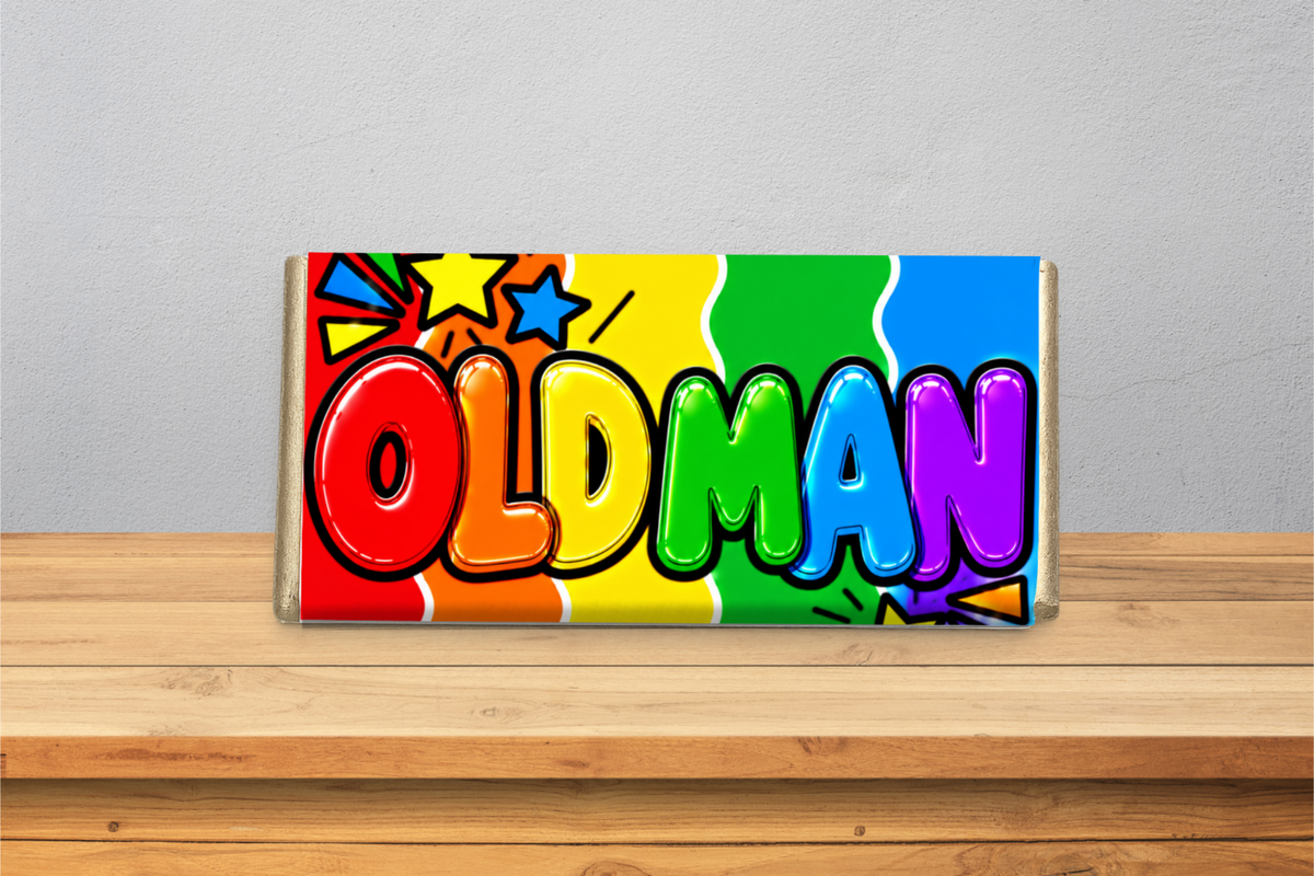 Old Man – Funny Galaxy Chocolate Bar Gift