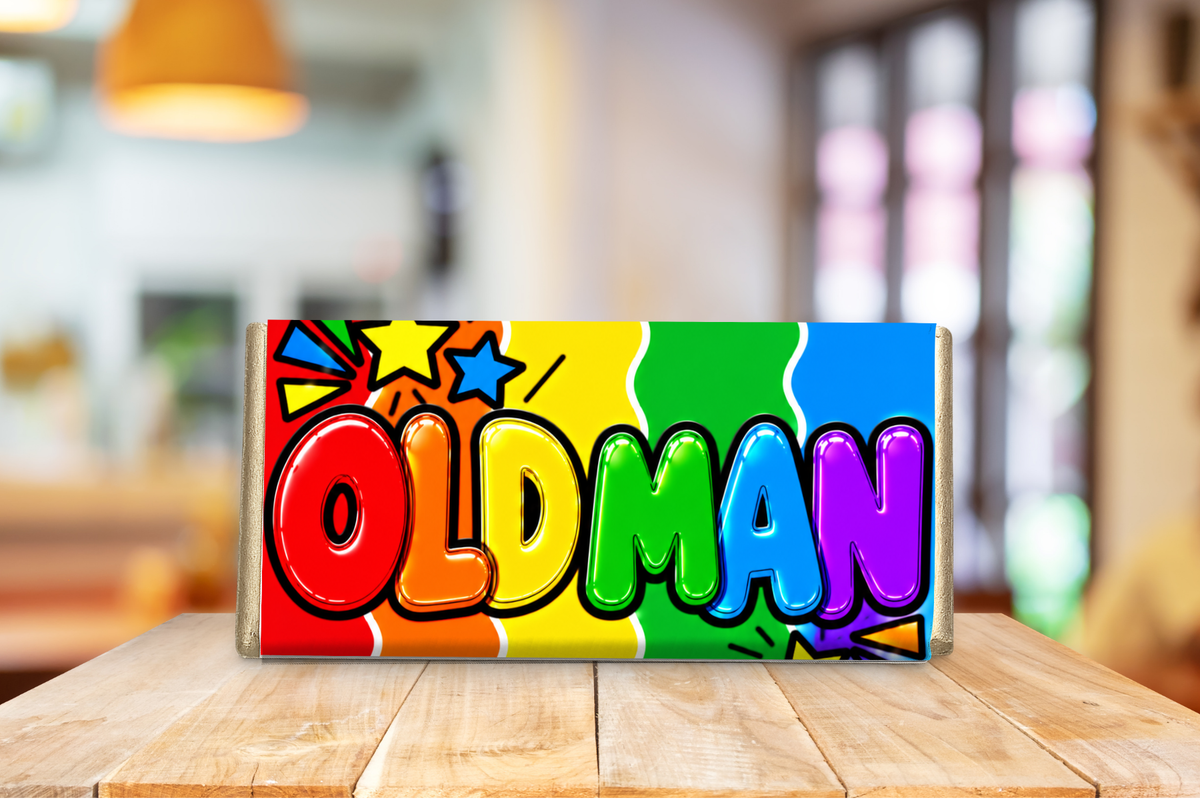 Old Man – Funny Galaxy Chocolate Bar Gift