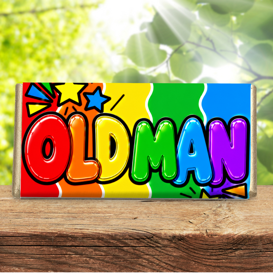 Old Man – Funny Galaxy Chocolate Bar Gift