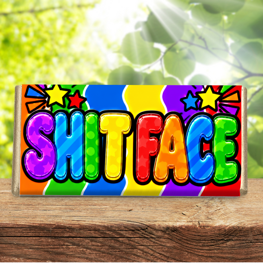 Shitface – Funny Rude Galaxy Chocolate Bar Gift