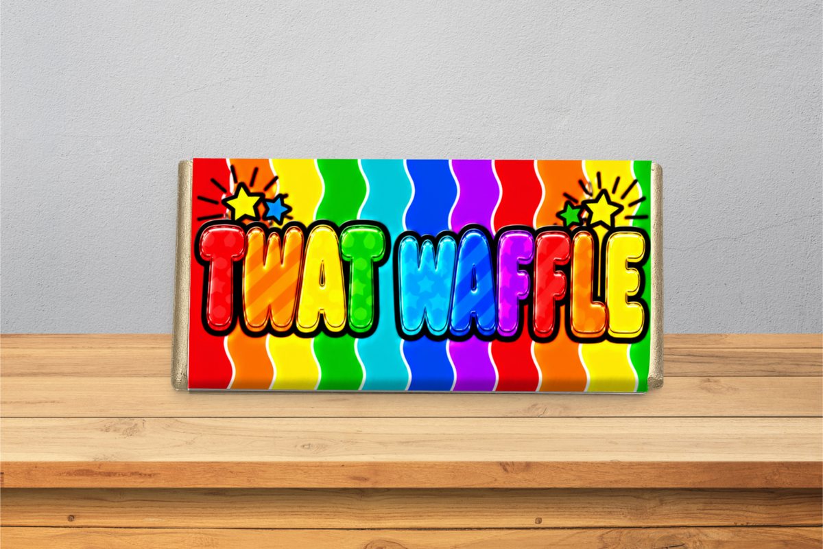 Twat Waffle – Funny Rude Galaxy Chocolate Bar Gift