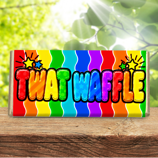 Twat Waffle – Funny Rude Galaxy Chocolate Bar Gift