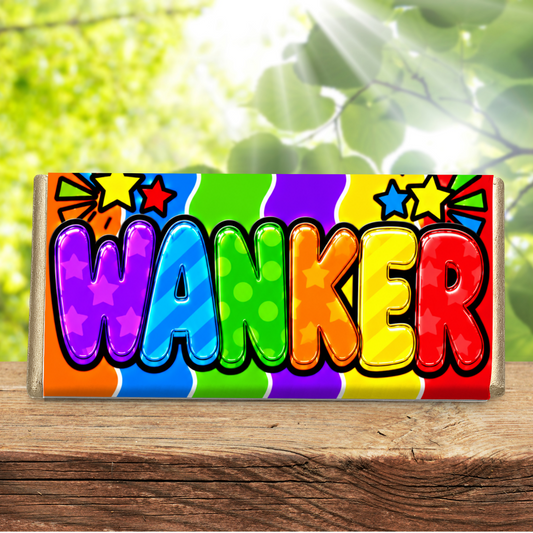 Wanker – Funny Rude Galaxy Chocolate Bar Gift