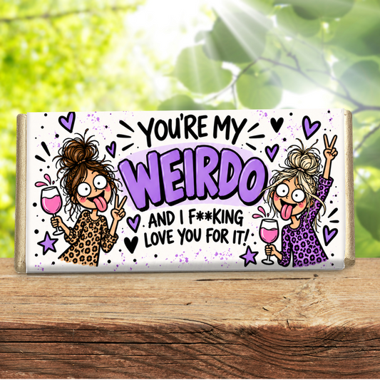 You're My Weirdo Galaxy Chocolate Bar
